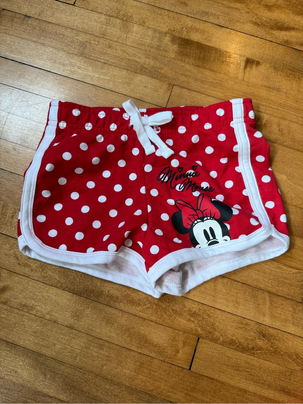 Disney Minnie Mouse Red & White Polka Dot Girls Shorts